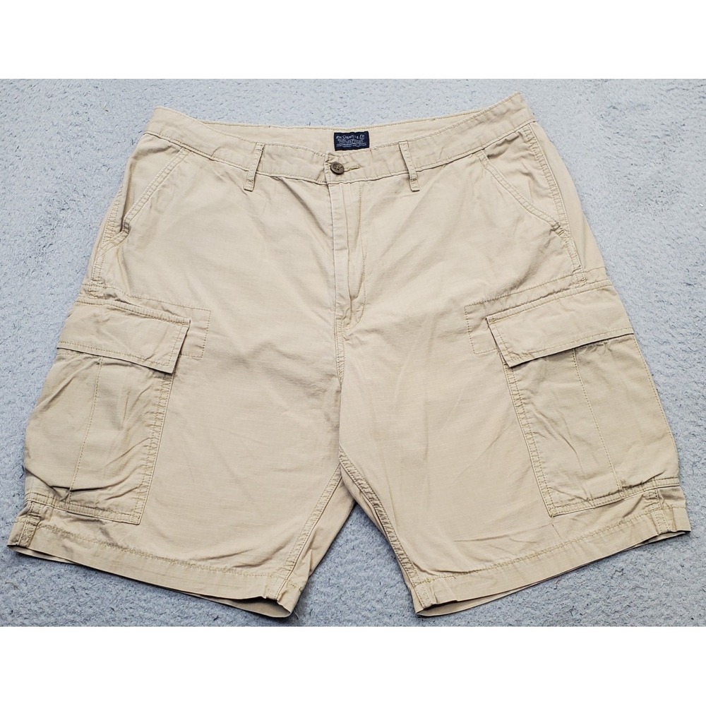 Levi's Cargo Shorts Mens 36 Brown Utility Pockets Casual Travel Hiking Outdoor